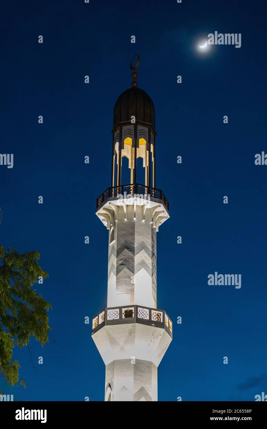 Das Islamische Zentrum (offiziell Masjid-al-Sultan Muhammad Thakurufaanu Al Auzam in Male, Malediven genannt Stockfoto
