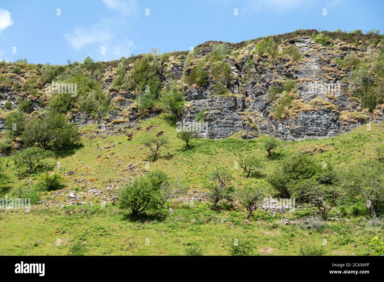 Die herrliche Felswand in der Grafschaft Sligo Stockfoto