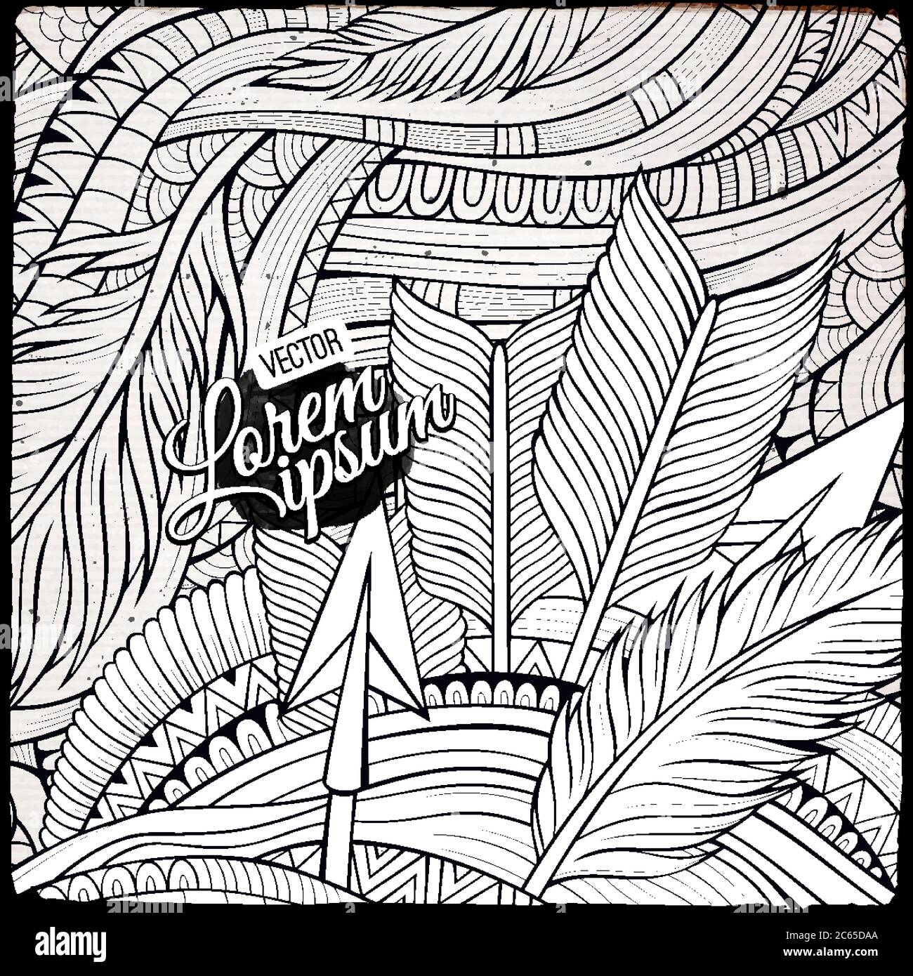 Dekorative dekorative dekorative ethnische Vektor Hintergrund Stock Vektor