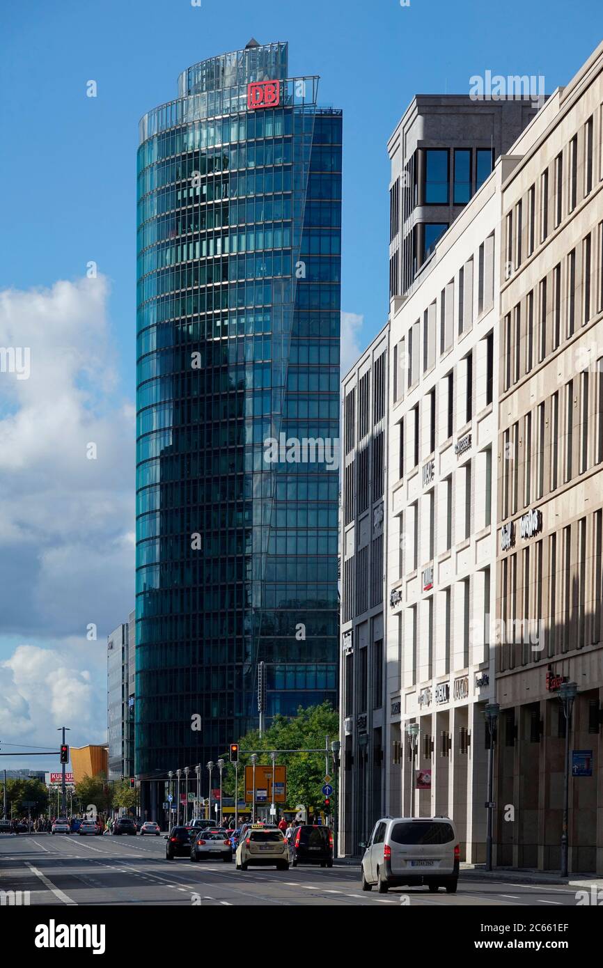 Deutschland, Berlin, Berlin, Potsdamer Platz, Leipziger Straße, DB-Turm Stockfoto