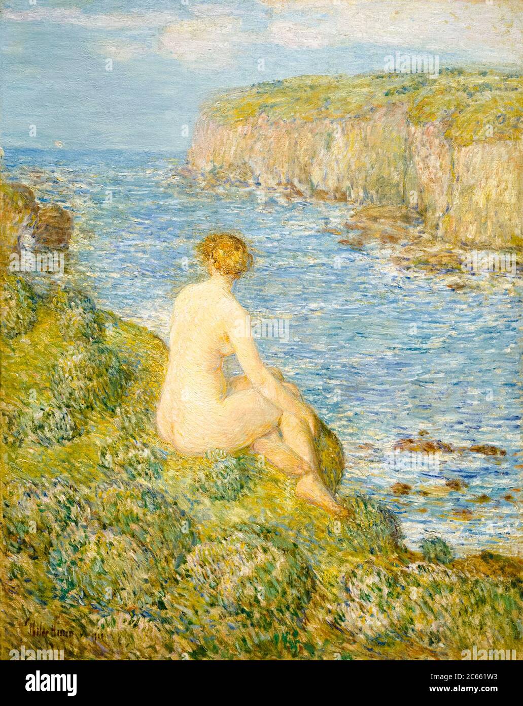 Childe Hassam, Nymphe und Meer, Malerei, 1900 Stockfoto