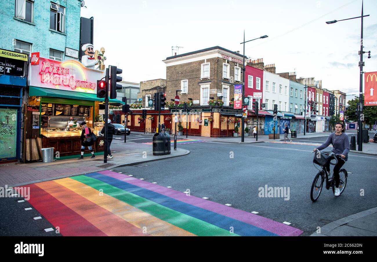 Camden Town bei Nacht London Großbritannien Stockfoto