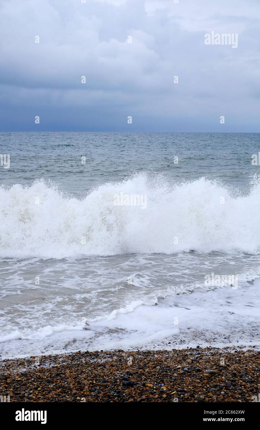 cley-next-the-Sea Kiesstrand, Nord norfolk, england Stockfoto
