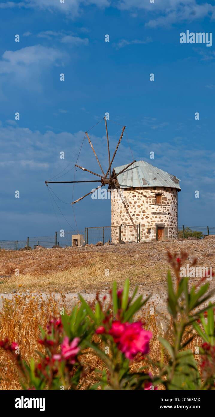 Windmühle von Bodrum, Mugla, Türkei, Stockfoto