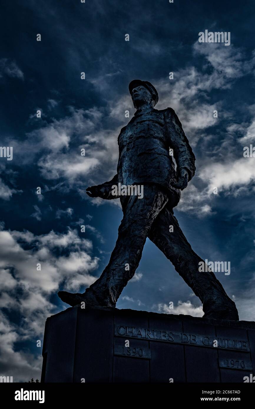 Denkmal von Charles de Gaulle in Paris, Frankreich Stockfoto