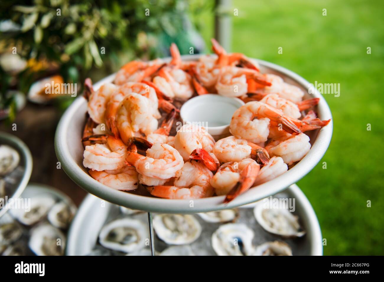Shrimp Vorspeise Stockfoto