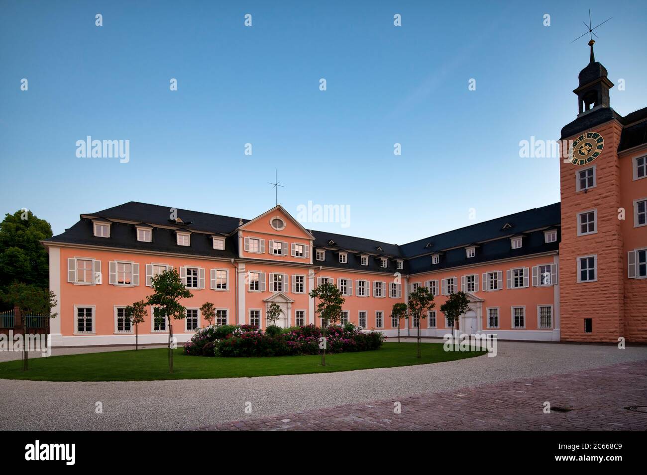 Schloss Schwetzingen, Hauptteil des Gebäudes, Kurpfalz, Baden-Württemberg, Deutschland Stockfoto