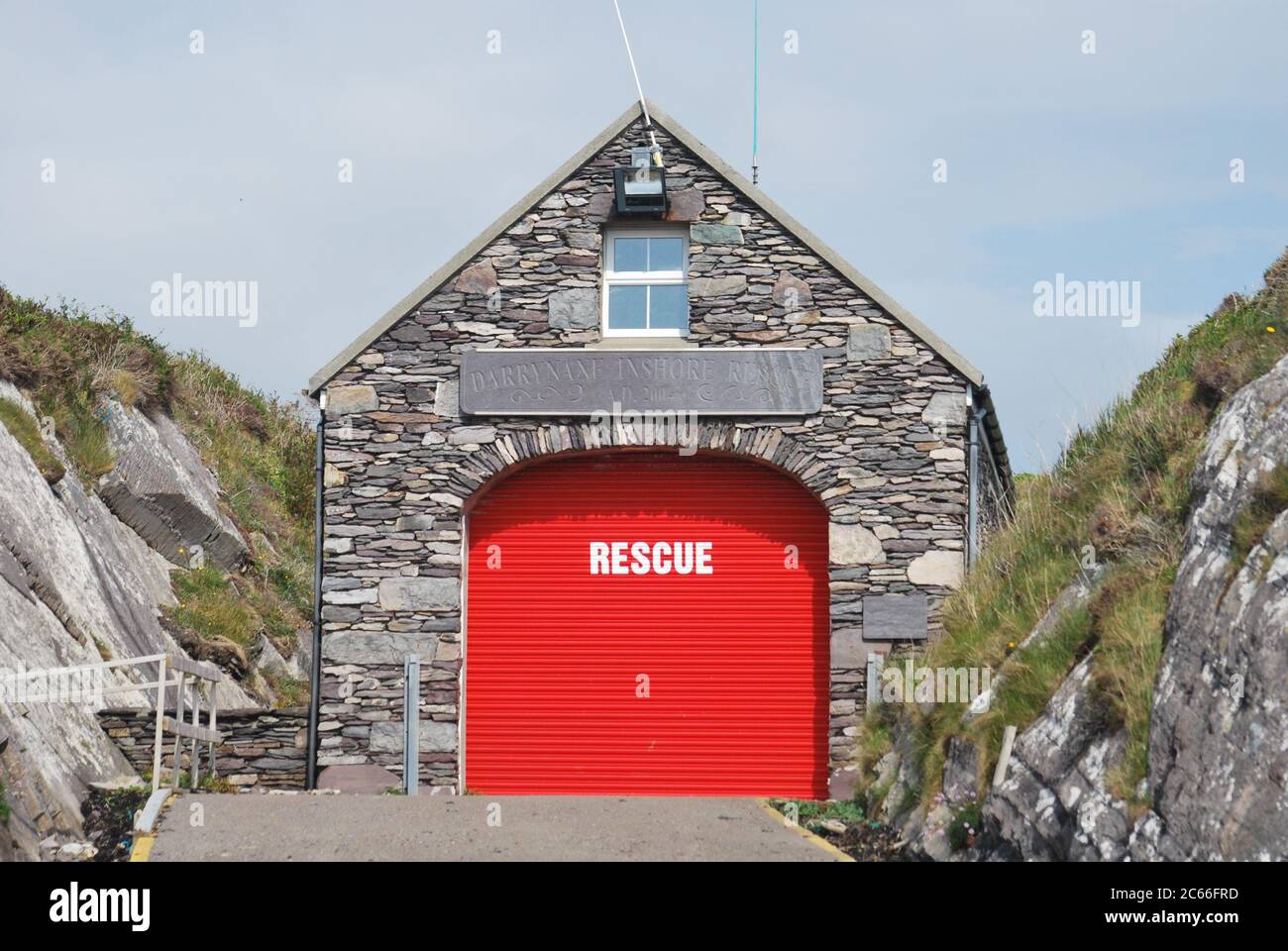 Derrynane Inshore Rescue Service, Derrynane, Co. Kerry, Irland Stockfoto