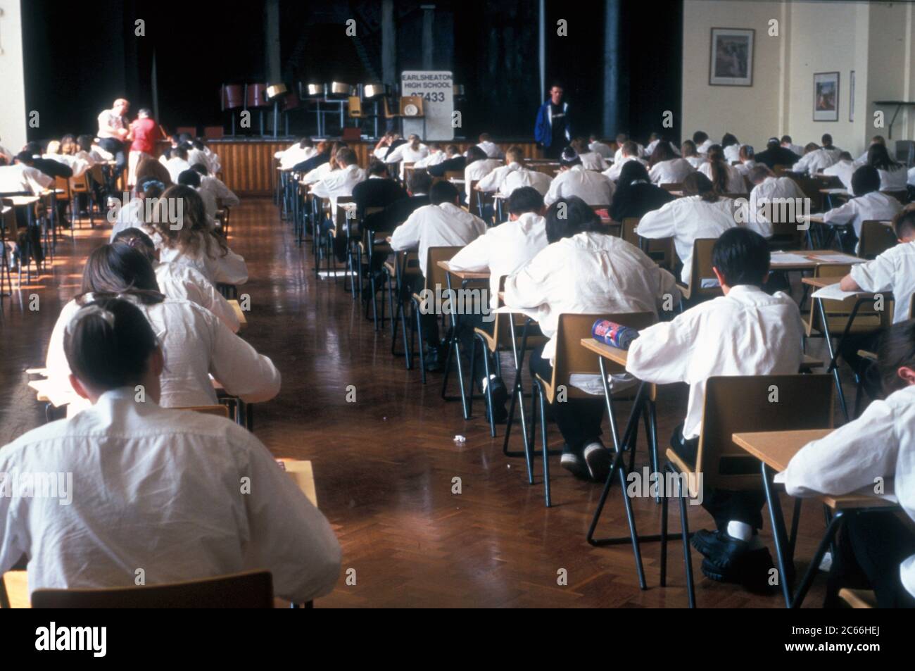 Key Stufe 3 SATS Prüfung Sekundarschule UK Stockfoto