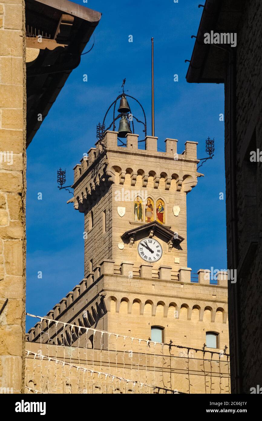 Republik San Marino Porta del Loco Regierungsgebäude Stockfoto