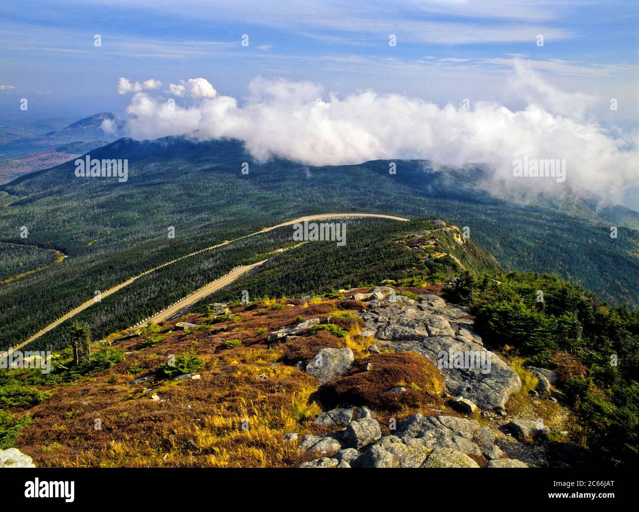 Whiteface Mountain Memorial Highway Stockfoto