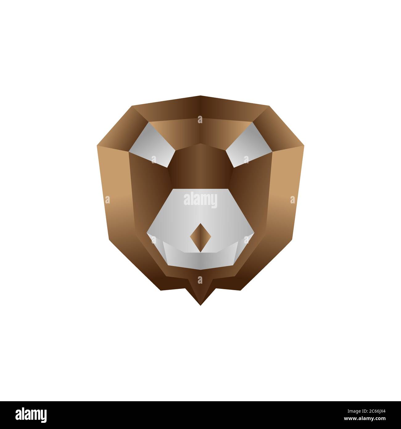 origami Löwe bunte Vektor Design Vorlage Illustration Stock Vektor