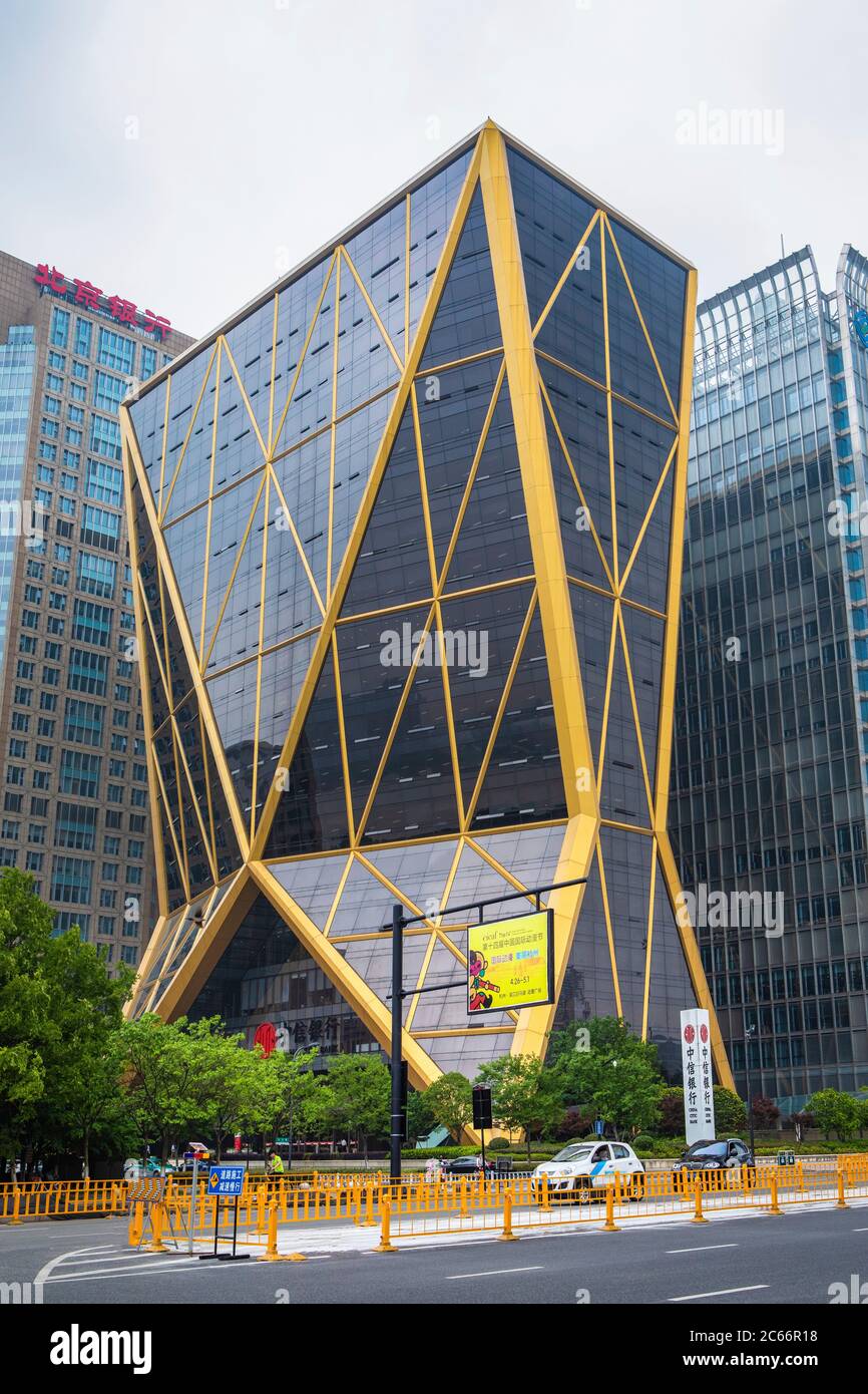 China, Hangzhou, jianggan Bezirk, qianjiang neue Stadt Stockfoto