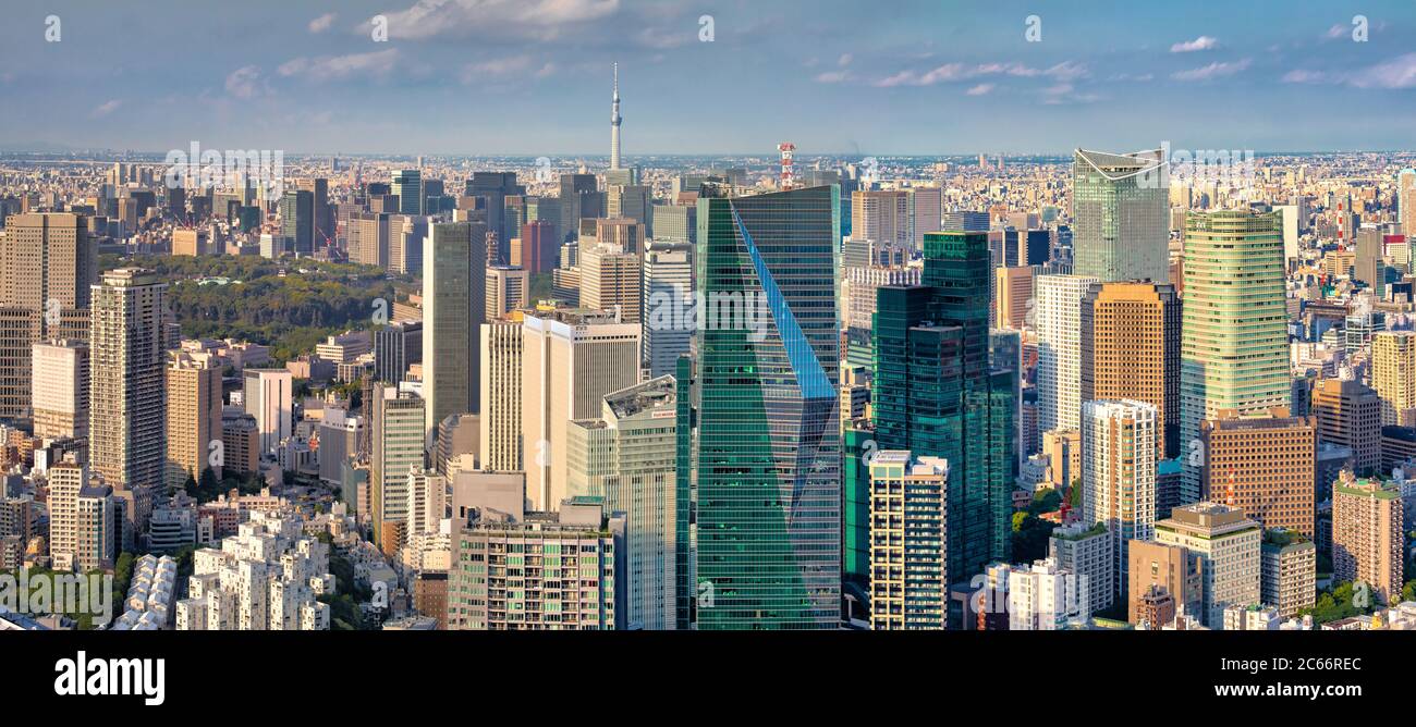Japan, Tokyo City, Shimbashi Bereich panorama Stockfoto