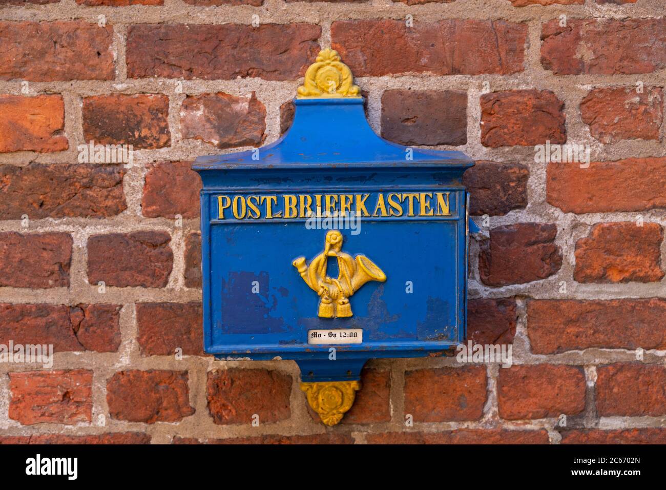 Alte Briefkasten, Böttcherstraße, Bremen, Deutschland Stockfoto