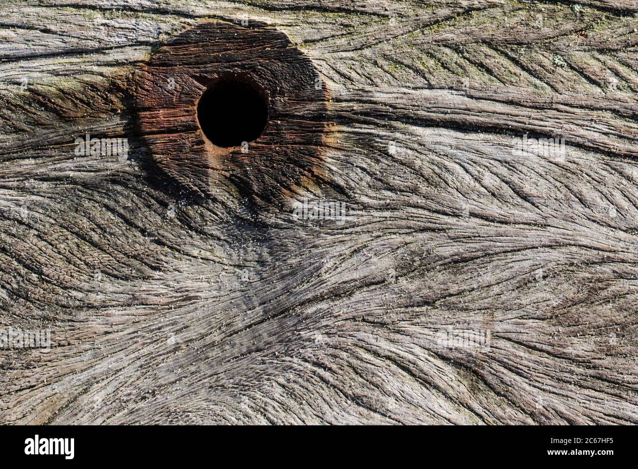 Holzbohlen Stockfoto