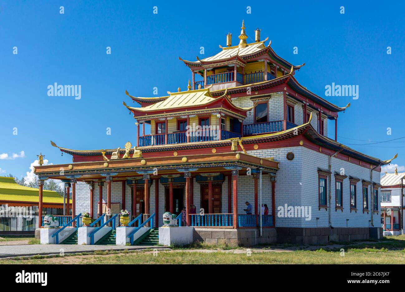 Der buddhistische Tempel von Ivolginsky Datsan Buriatia, Russland Stockfoto