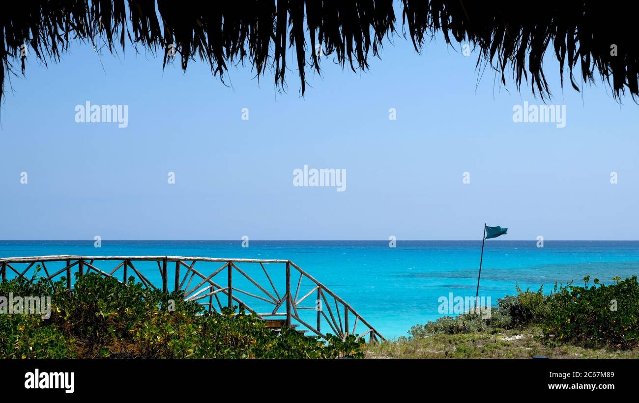 Karibisches Meer. Kuba. Cayo largo. Stockfoto
