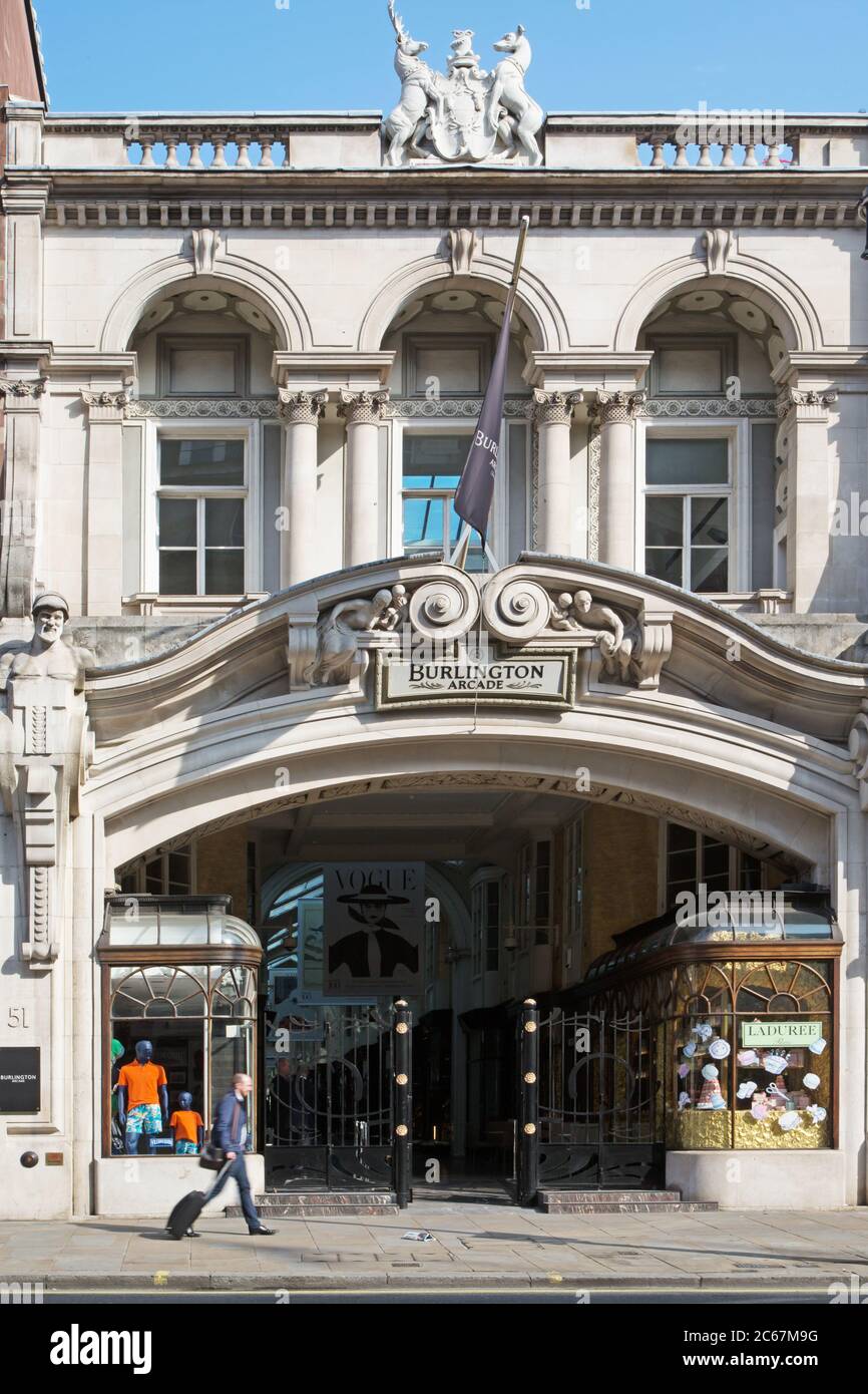 Burlington Arcade in London Stockfoto