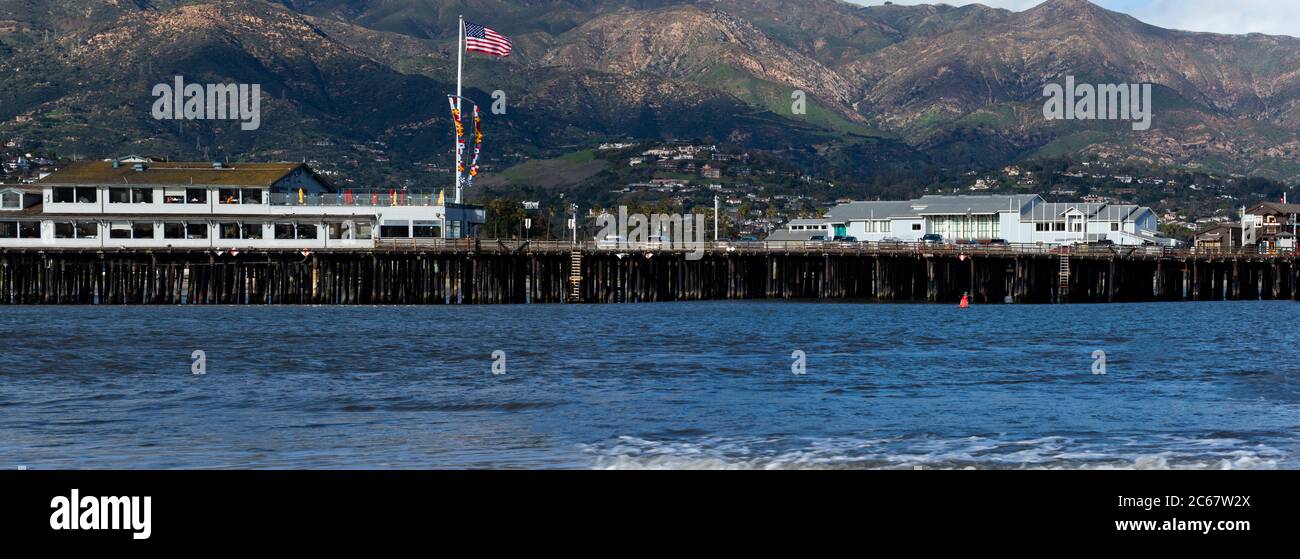 Santa Barbara Pier, Kalifornien, USA Stockfoto