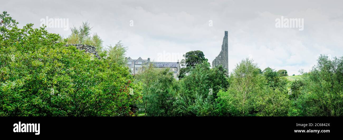 Teil der Trim Burgruine, Trim, County Meath, Irland Stockfoto