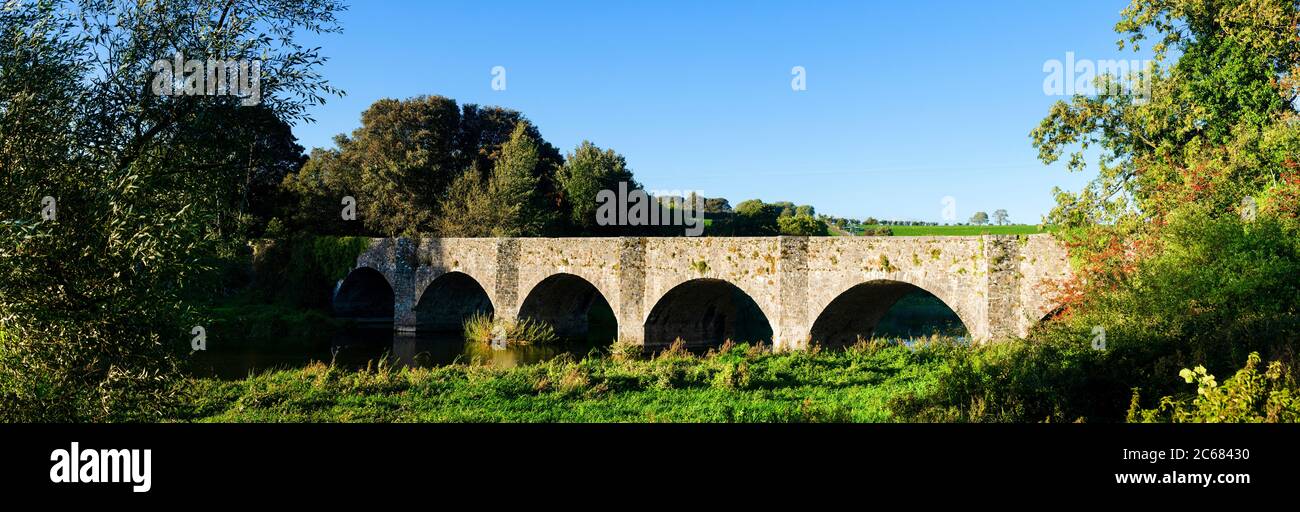 Historische Broad Boyne Bridge, County Meath, Irland Stockfoto