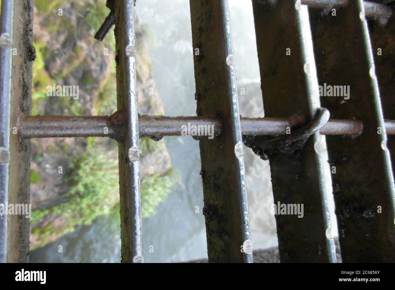 Schöne Natur von Brasilien: Wasserfälle Iguazu. Viel Wasser, Sonne und Glück Stockfoto