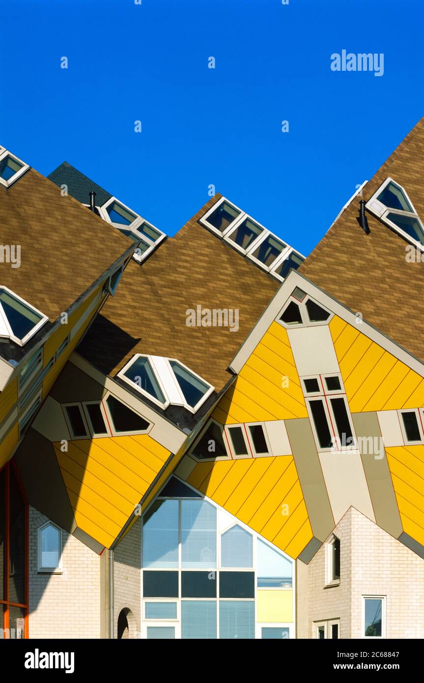 Architektur der Kubushäuser, Rotterdam, Holland Stockfoto