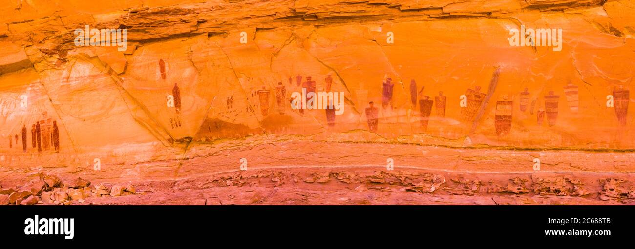 Great Gallery Panel, Maze District, Canyonlands National Park, Utah, USA Stockfoto