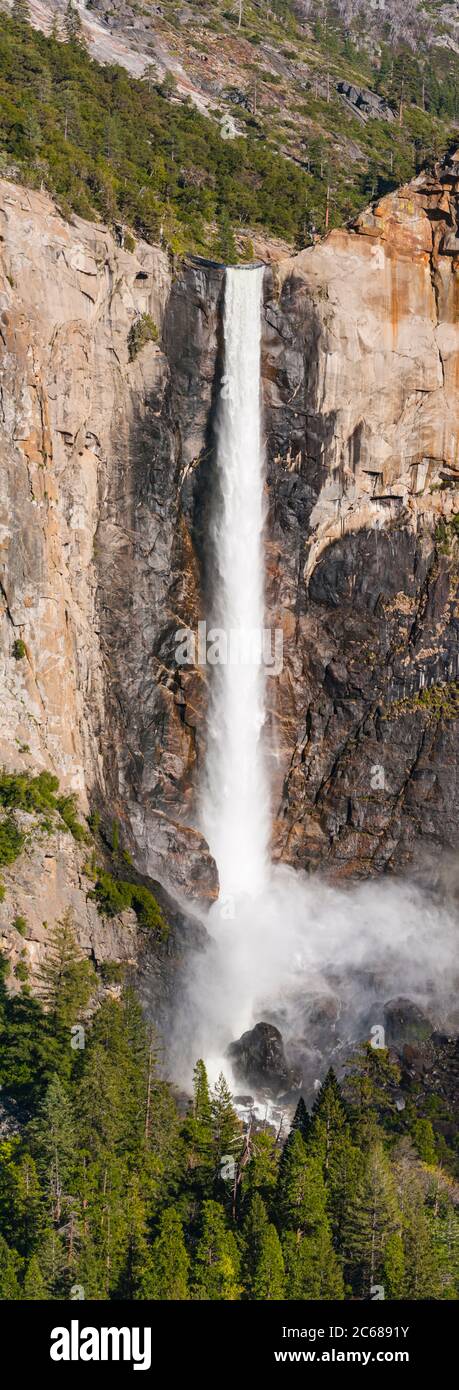 Bridalveil Falls, Yosemite-Nationalpark, Kalifornien, USA Stockfoto