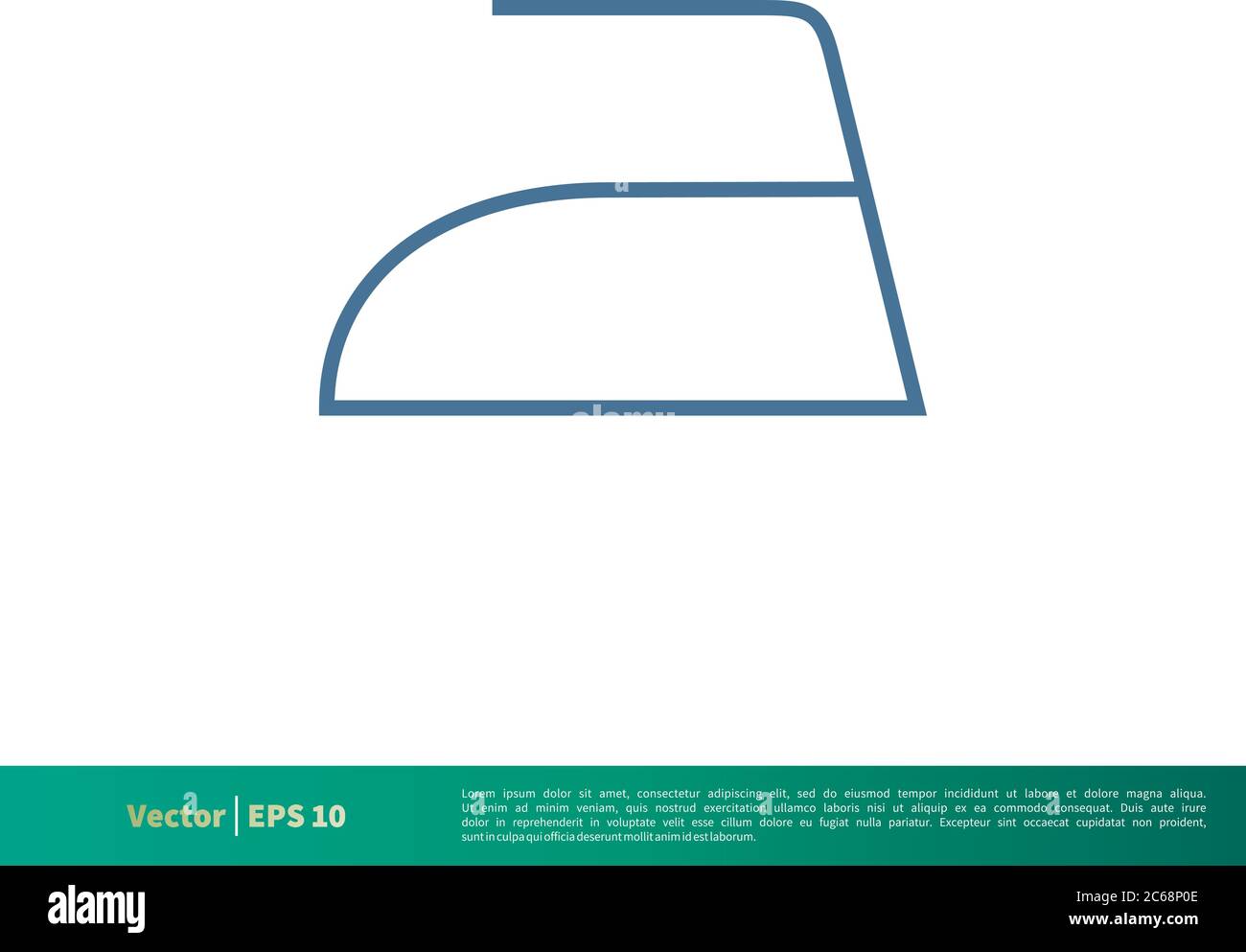 Bügeln, Wäsche Symbol Vektor Logo Vorlage Illustration Design. Editierbarer Vektor EPS 10. Stock Vektor