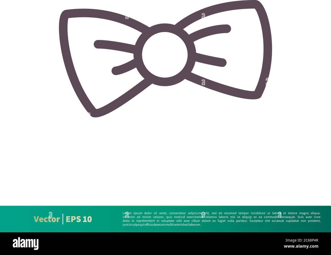 Schleife Band Ribbon Symbol Vektor Logo Vorlage Illustration Design. Editierbarer Vektor EPS 10. Stock Vektor