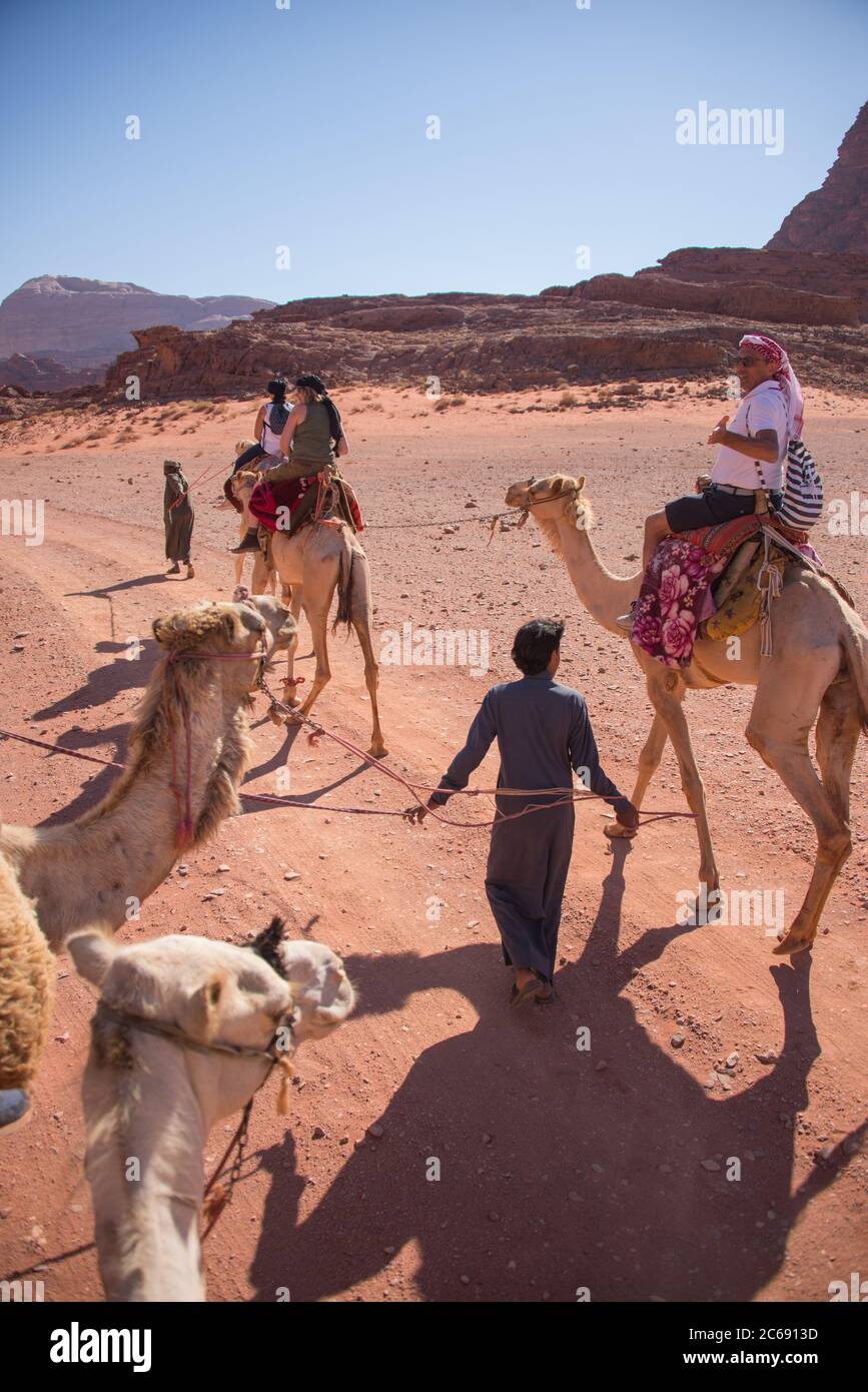 Asien, Naher Osten, Jordanien, Wadi Rum Stockfoto