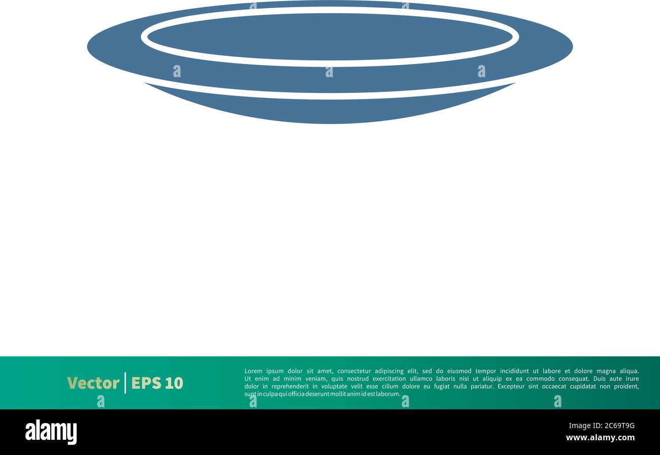 Plate Icon Vektor Logo Vorlage Illustration Design. Editierbarer Vektor EPS 10. Stock Vektor