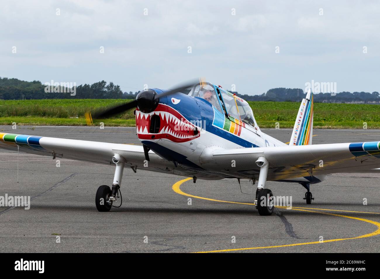 De Havilland (Kanada) DHC-1 Chipmunk 22A G-AOP Stockfoto