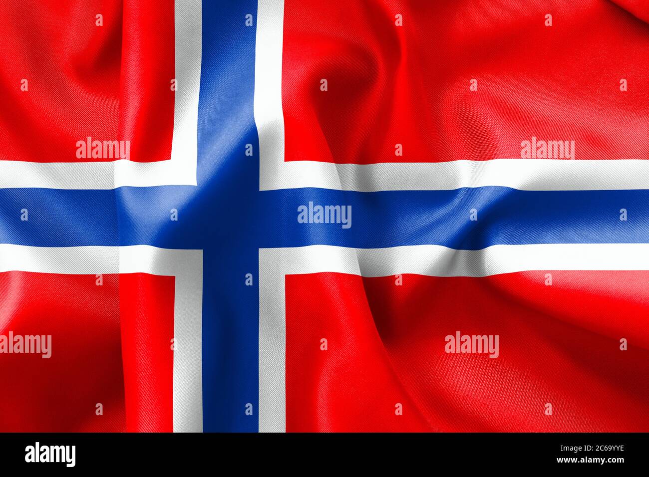 Norwegen Flagge Textur zerknittert Stockfoto