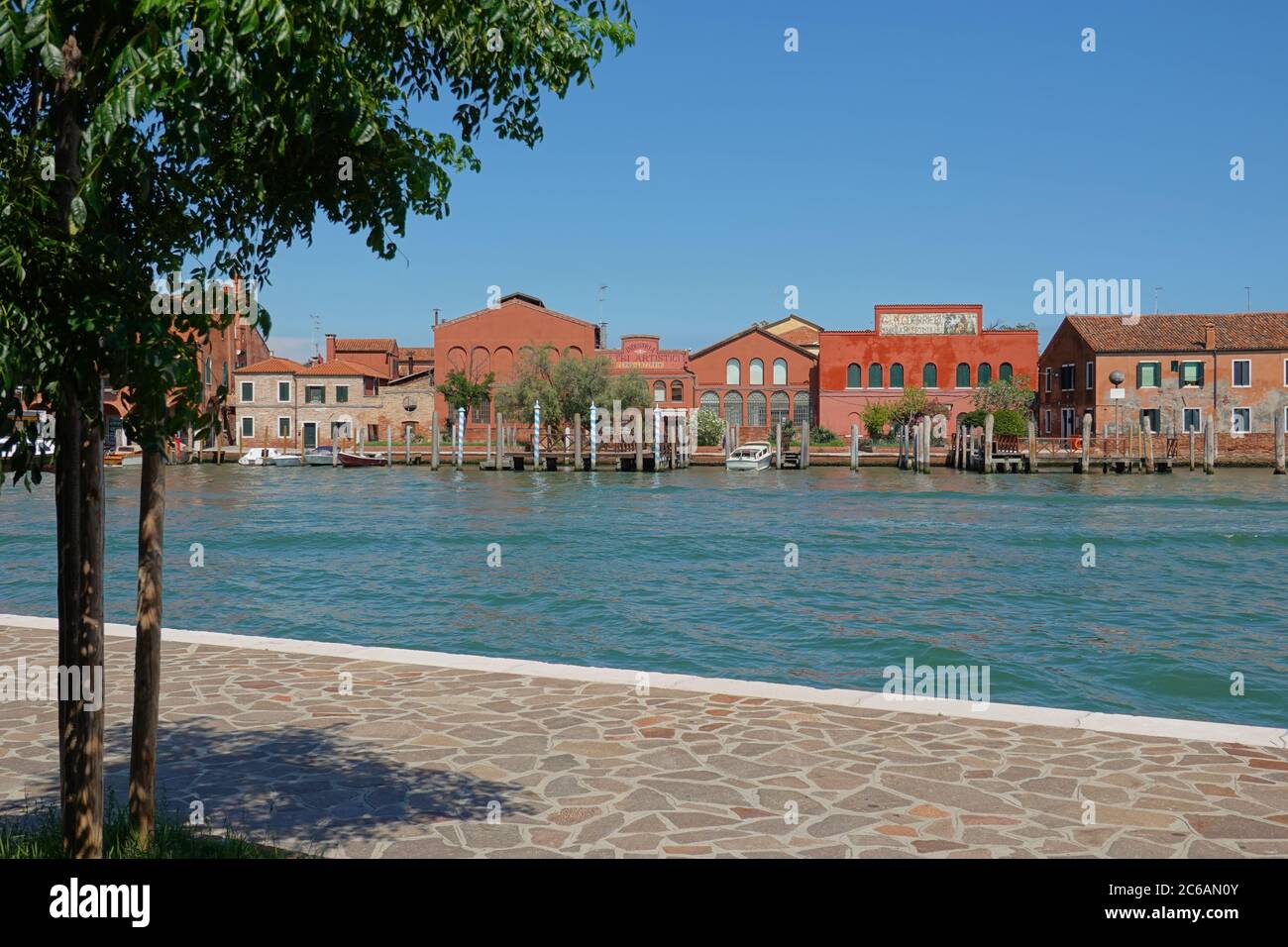 Murano, alte Glasfabriken // Murano, Alte Glasfabriken Stockfoto