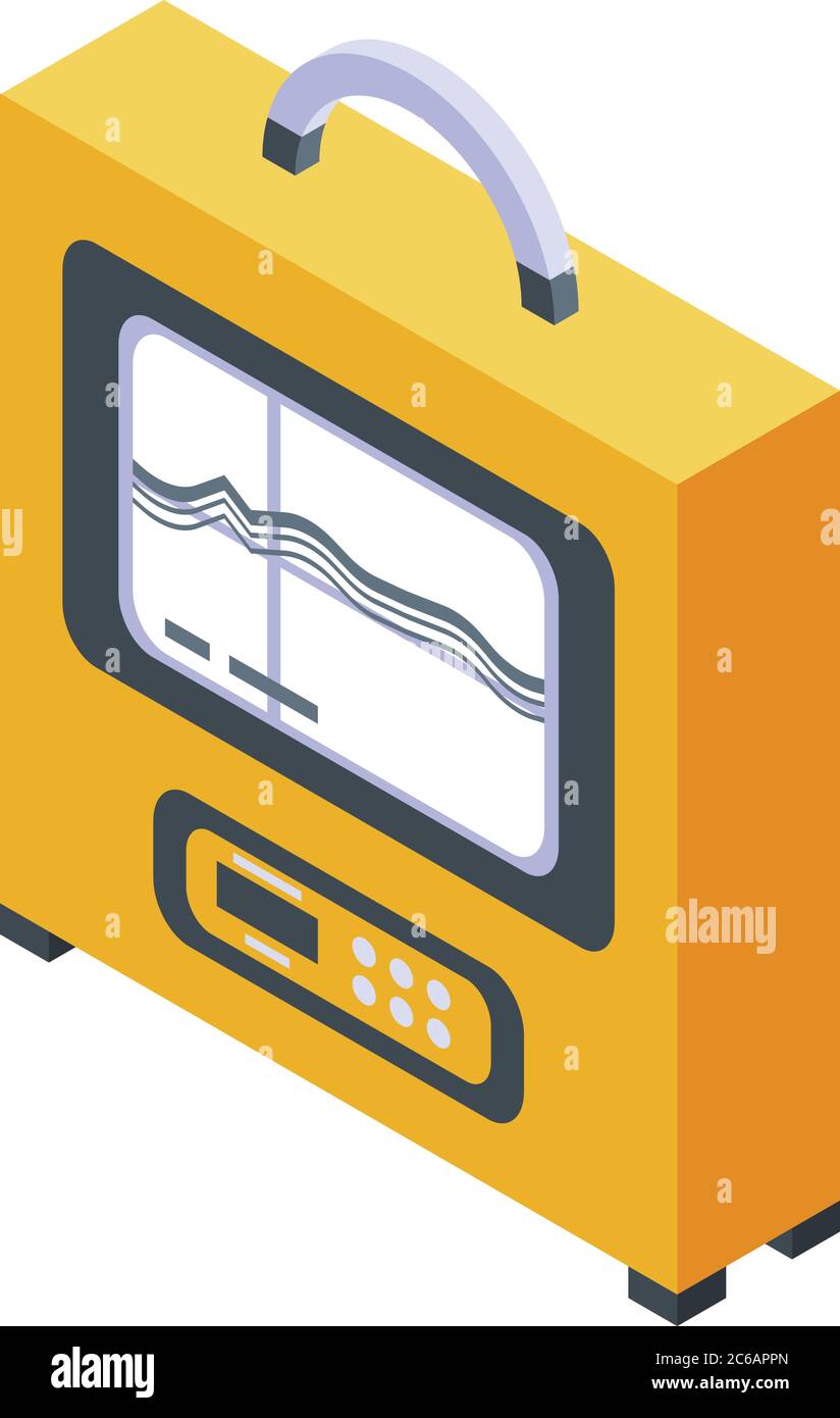 Symbol für Echolot, isometrisches Design Stock Vektor