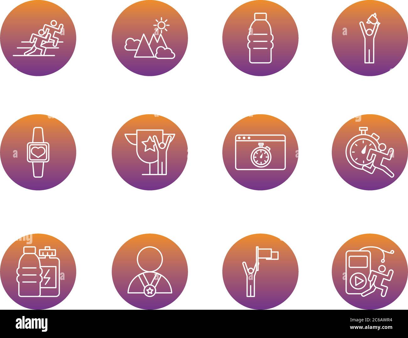 Bündel von Laufschienen und Tracks Set Symbole Vektor Illustration Design Stock Vektor