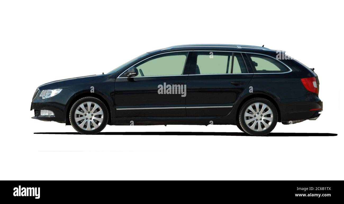 Großer schwarzer Kombi Stockfoto