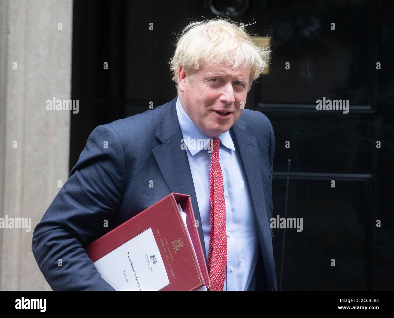 London, Großbritannien. Juli 2020. Premierminister des Vereinigten Königreichs, Boris Johnson, in Downing Street. Quelle: Tommy London/Alamy Live News Stockfoto