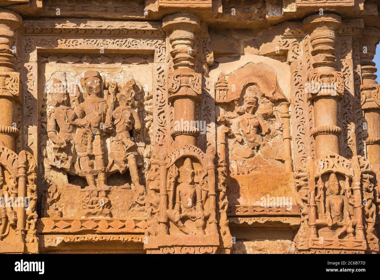 Sasbahu Tempel, Gwalior Fort, Gwalior, Madhya Pradesh, Indien, Asien Stockfoto