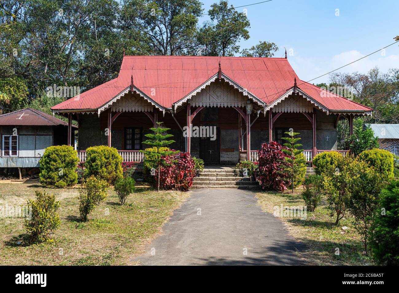 Lungleng Chieftain, Heritage Home, Lungleng, Mizoram, Indien, Asien Stockfoto
