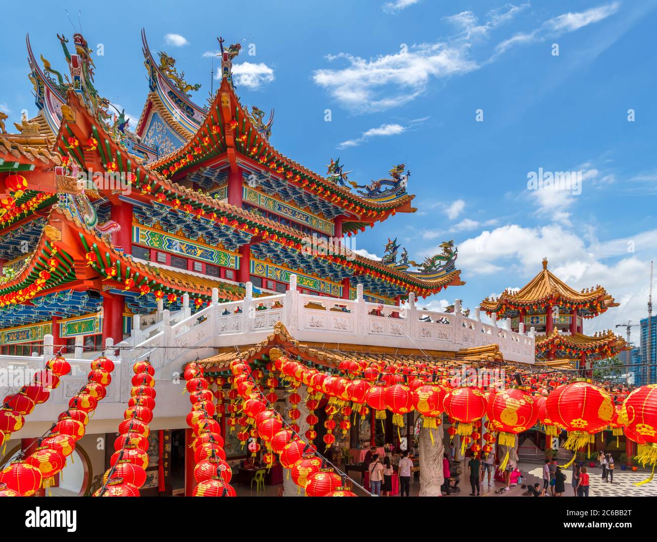 Der Hou Tempel, ein großer chinesischer Tempel in Kuala Lumpur, Malaysia Stockfoto