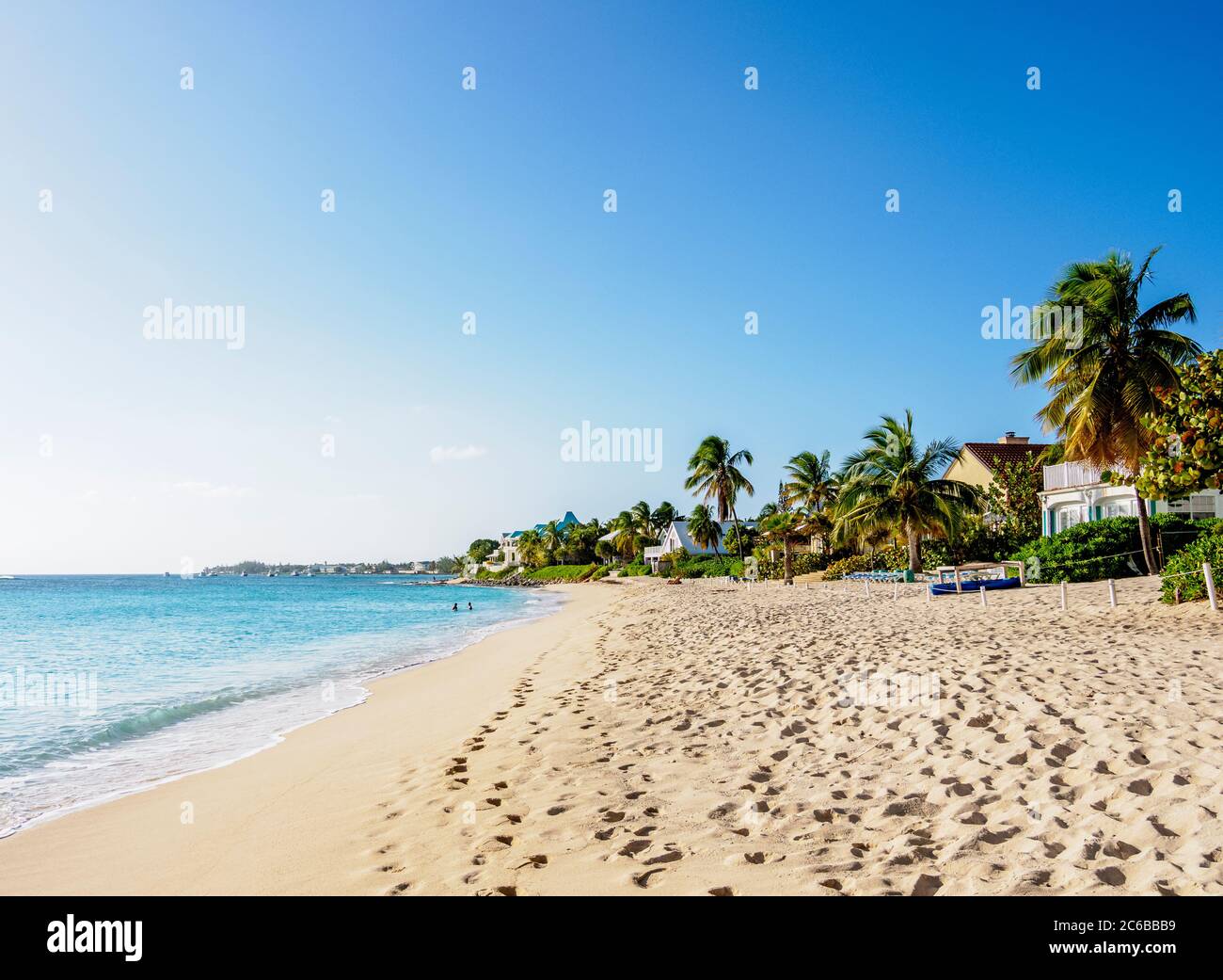 Seven Mile Beach, West Bay, Grand Cayman, Cayman Islands, Karibik, Mittelamerika Stockfoto