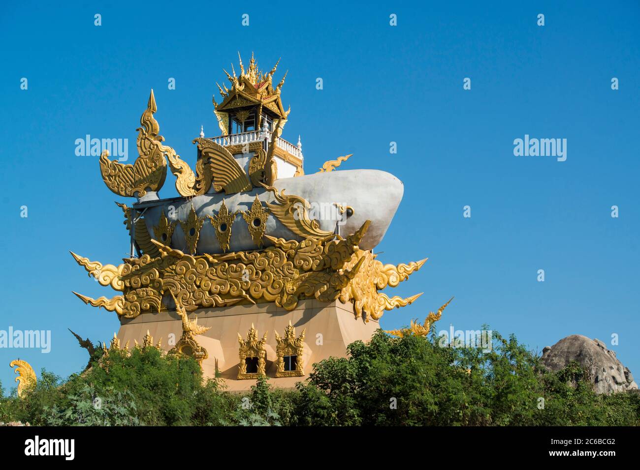 Der Mekong Wels Tempel Oder Wat Pla Buek Chiang Khong In Der Stadt Chiang Khong In Der Provinz Chiang Raii In Thailand Thailand Chiang Khon Stockfotografie Alamy