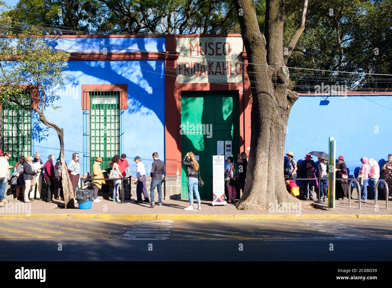 Das Frida Kahlo Museum auch bekannt als das Blaue Haus in Coyoacan in Mexiko-Stadt Stockfoto