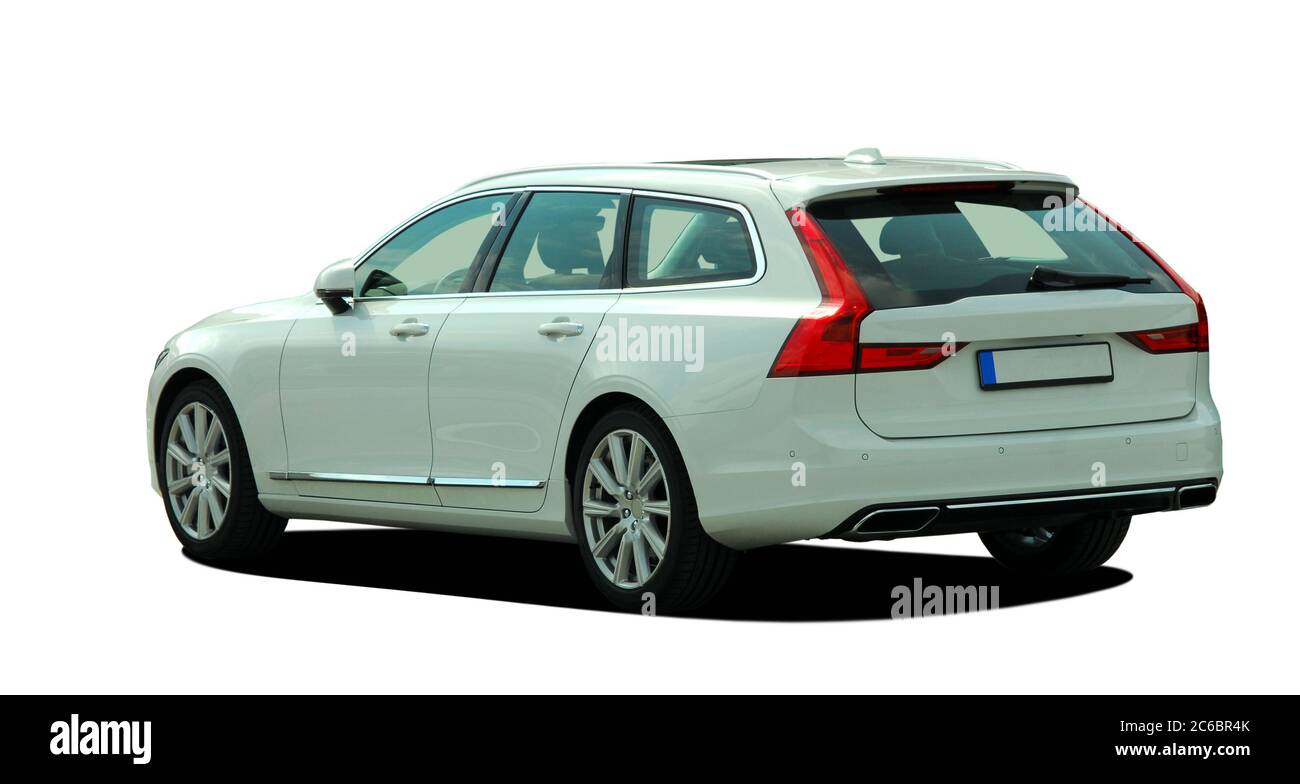 Kombi, großer Kombi isoliert auf weiß Stockfoto