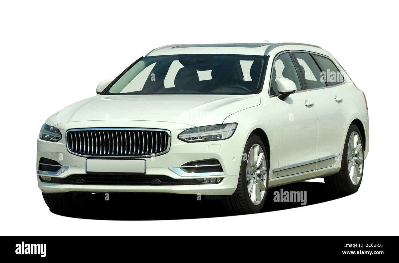 Kombi, großer Kombi isoliert auf weiß Stockfoto