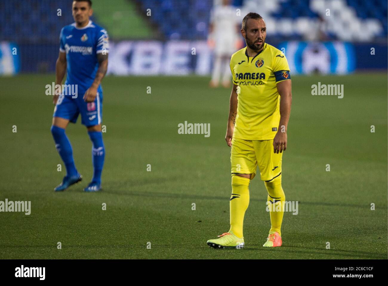 Madrid, Spanien. Juli 2020. WÄHREND DES SPIELS GETAFE GEGEN VILLARREAL IM ALFONSO PEREZ COLISEUM. WEDNERDAY, 8. JULI 2020 Credit: CORDON PRESS/Alamy Live News Stockfoto